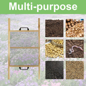 FBOJOY rock sifter for yard use streamlines screening tasks.