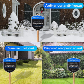 FBORHAFY Includes 3 yard signs and 3 decals for quick setup.