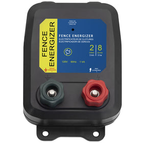 FBULWSEC electric fence energizer offers 2 mile range and 8 acre protection