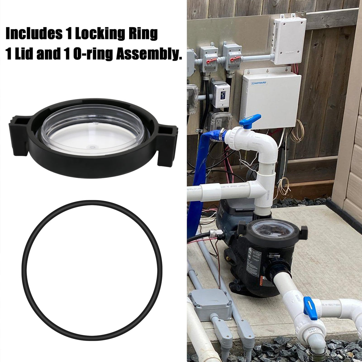 Easy installation cue: press down firmly to lock