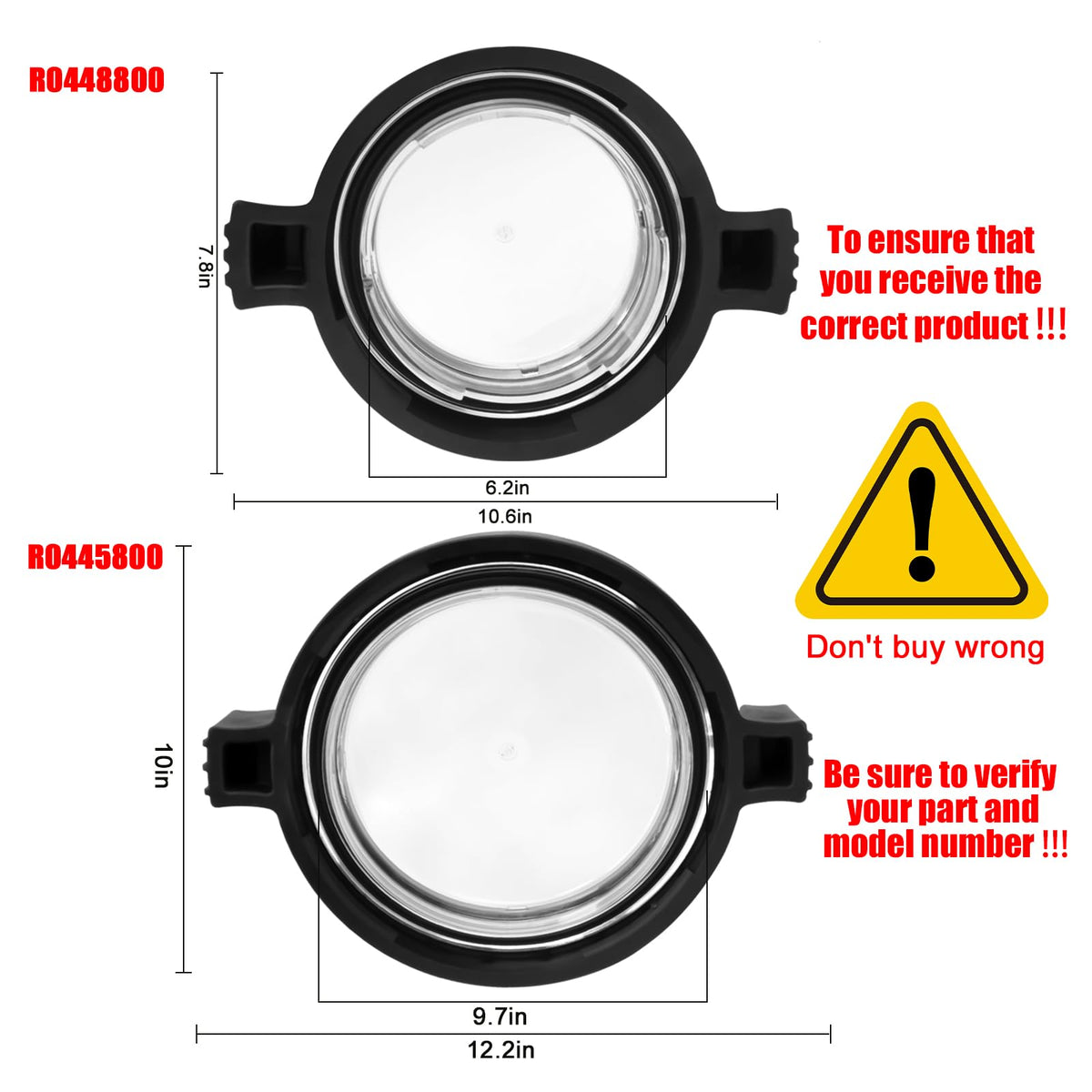 Locking ring installed on R0445800 lid prevents leaks
