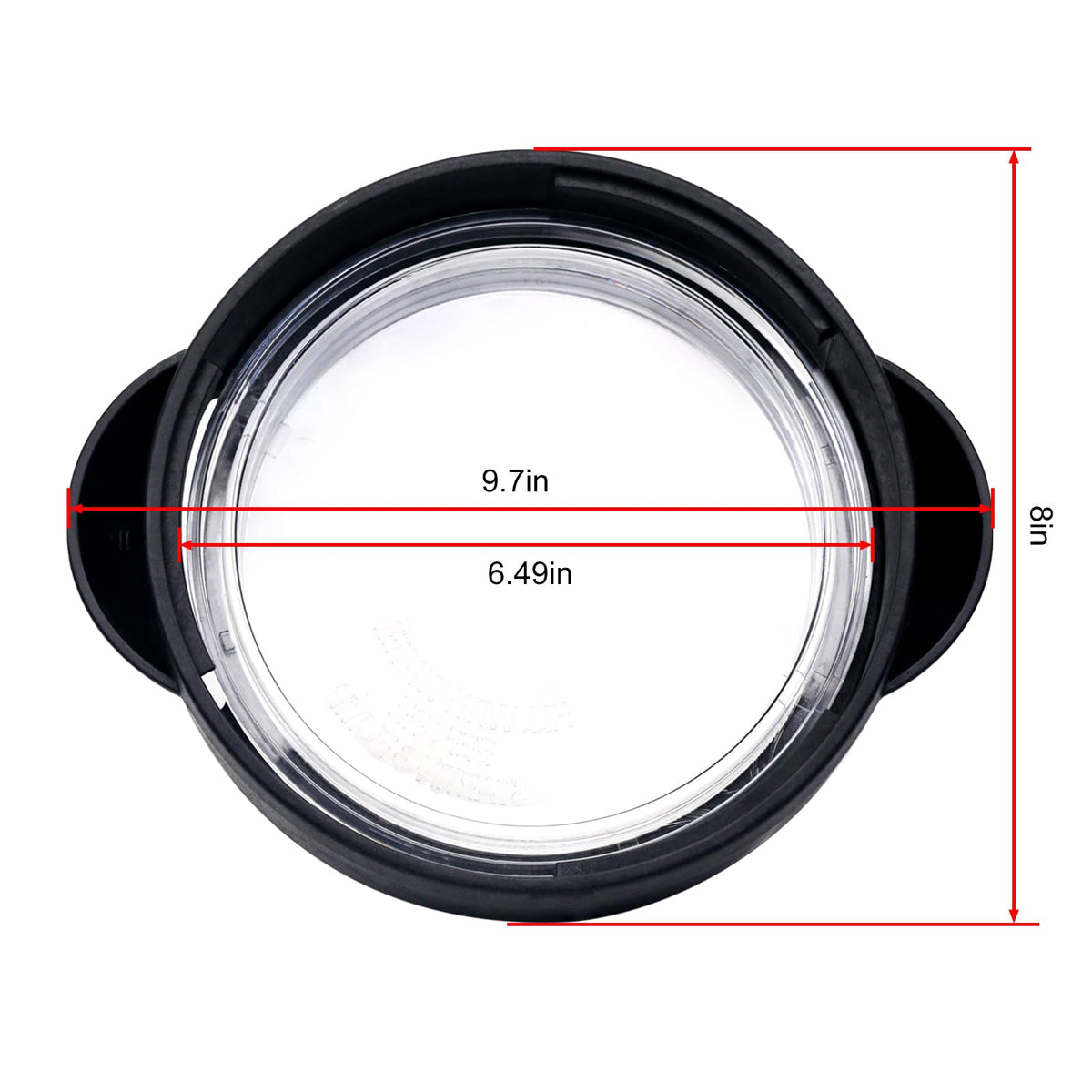 FBULWSEC SPX5500D dimensions: outer 9.7 inches, inner 8 inches, height 1.85 inches