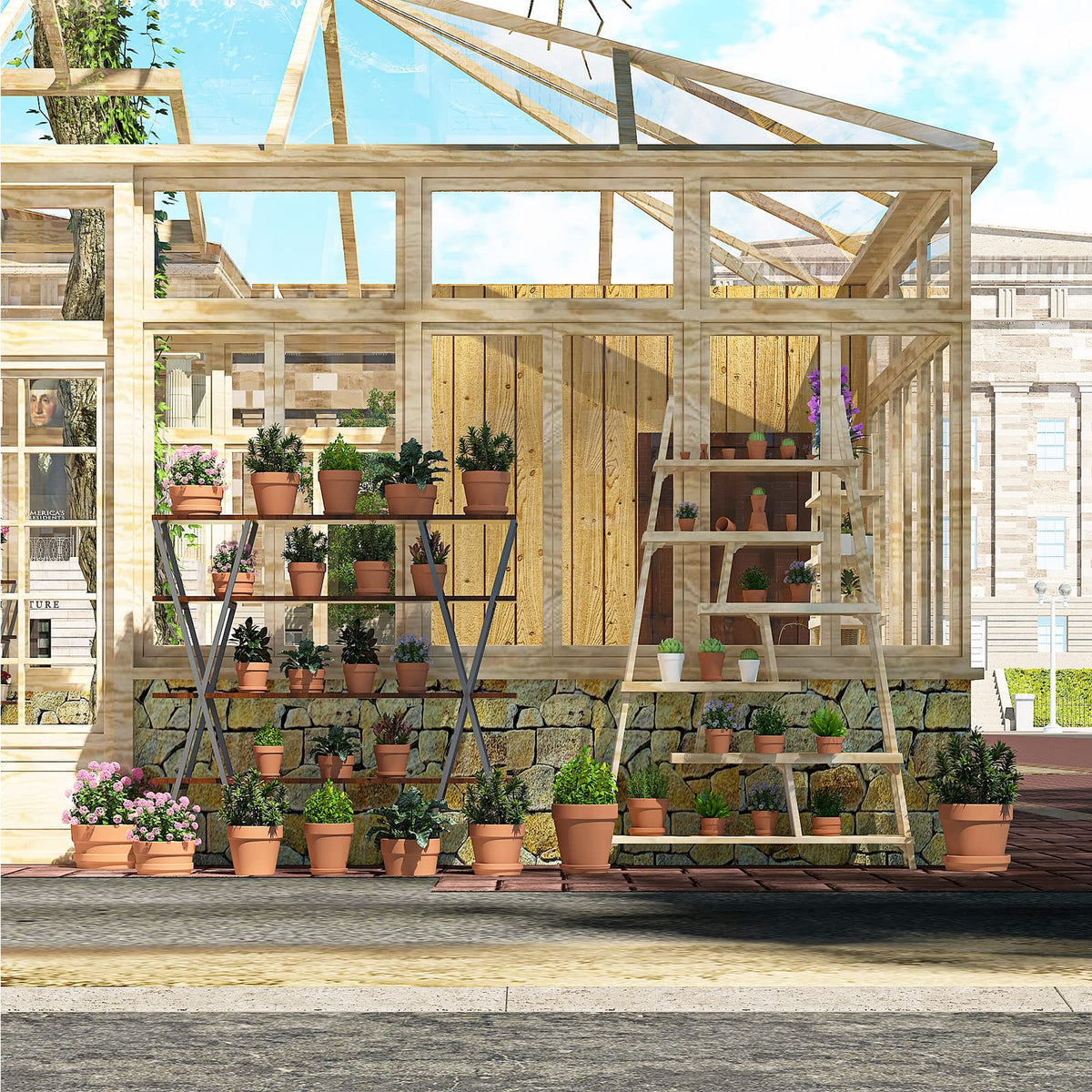 Fcacti terracotta pot with drainage holes supports soil ventilation for healthier roots.