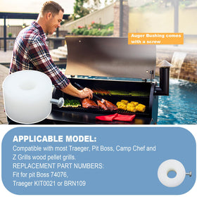 FCCUM auger motor bushing for Pit Boss compatibility supports reliable grilling