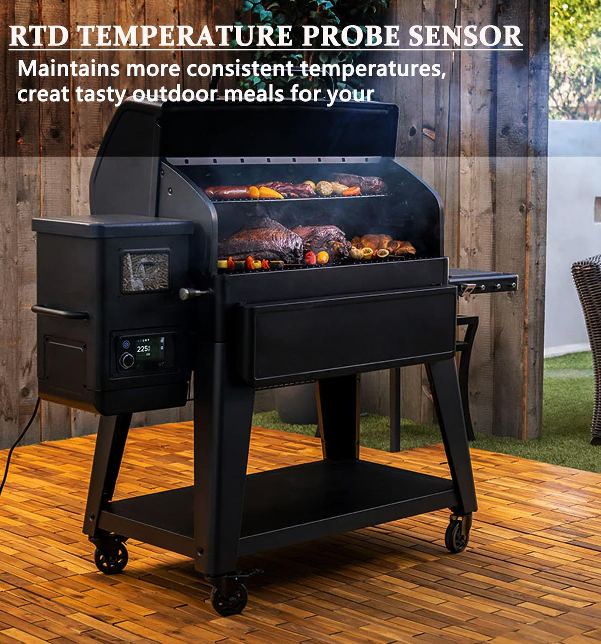 Durable RTD probe designed for high and low temperature grilling conditions