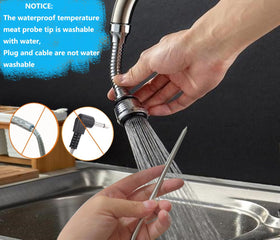 FCCUM durable thermistor probe provides consistent readings at high temperatures.