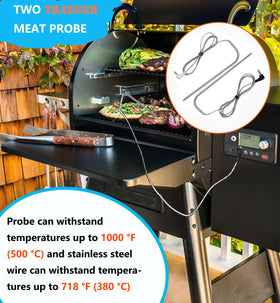 FCCUM easy-clean meat probe simplifies maintenance after grilling.