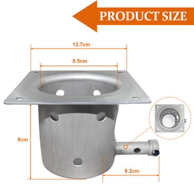 FCCUM burn pot screws included shown for quick tool-ready installation