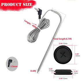 FCCUM probe tip is waterproof and washable for accurate readings.