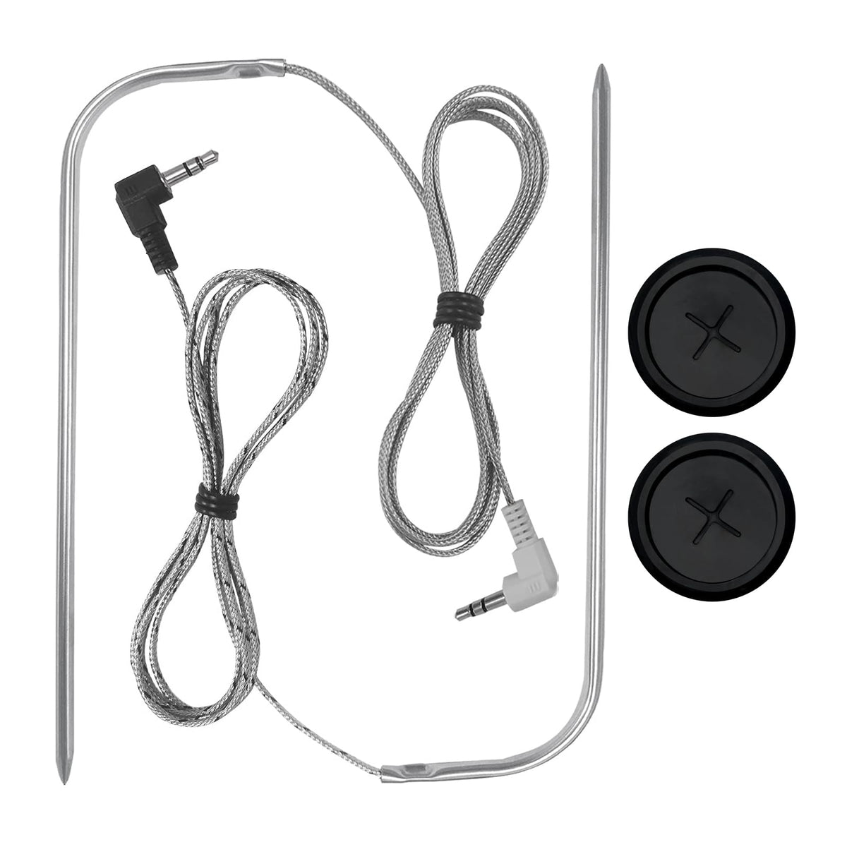 FCCUM replacement meat probes for Traeger grills—6.5-inch stainless steel probe for accurate temps.