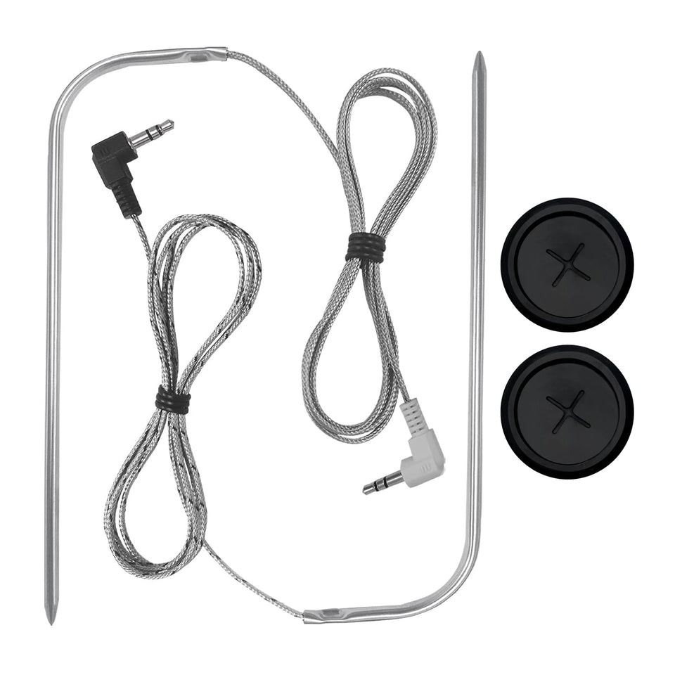 FCCUM replacement meat probes for Traeger grills—6.5-inch stainless steel probe for accurate temps.