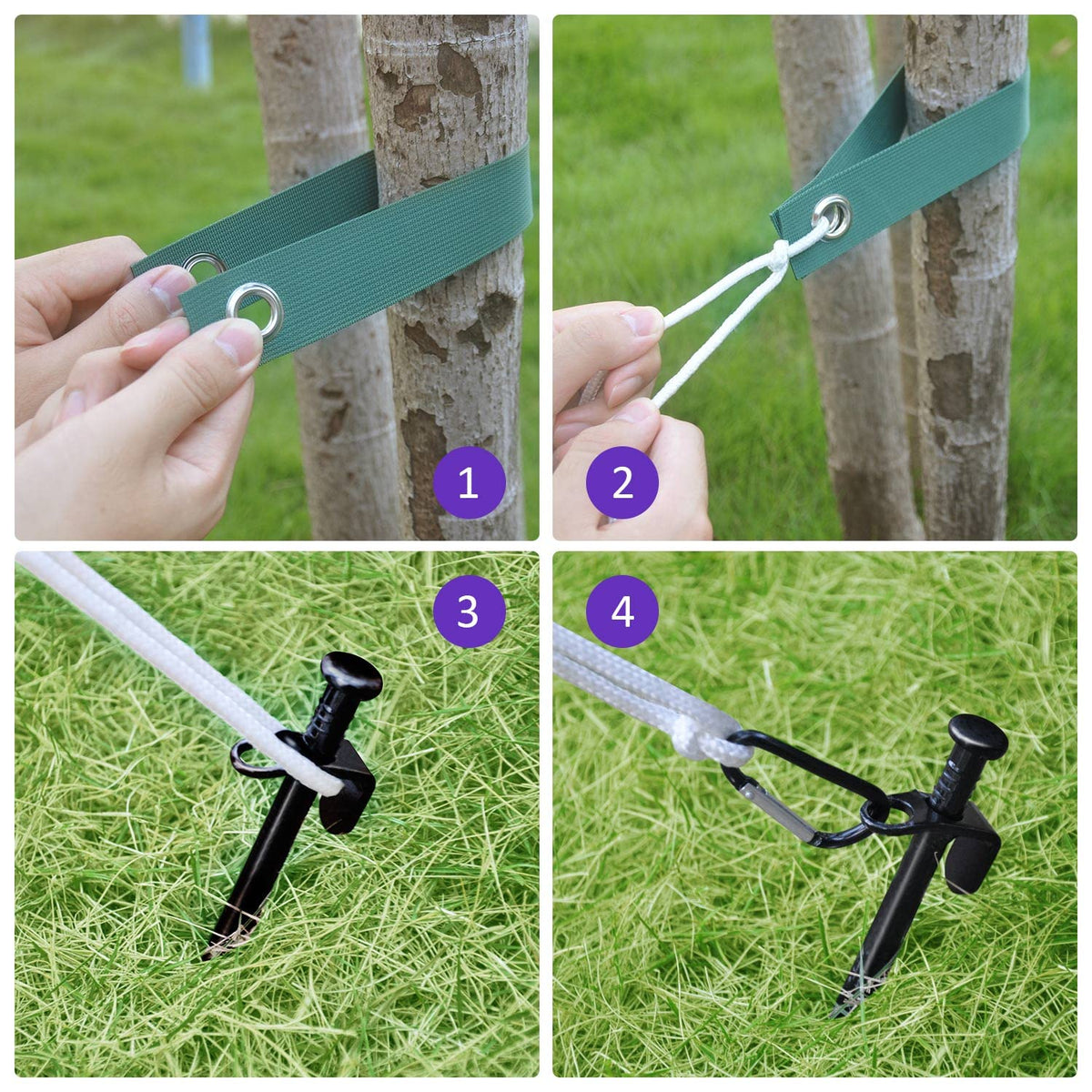 FCENDS steel stakes provide reliable stability in soft or hard ground.
