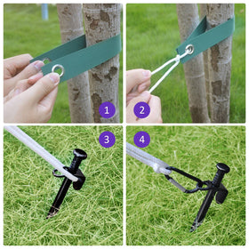 FCENDS steel stakes provide reliable stability in soft or hard ground.