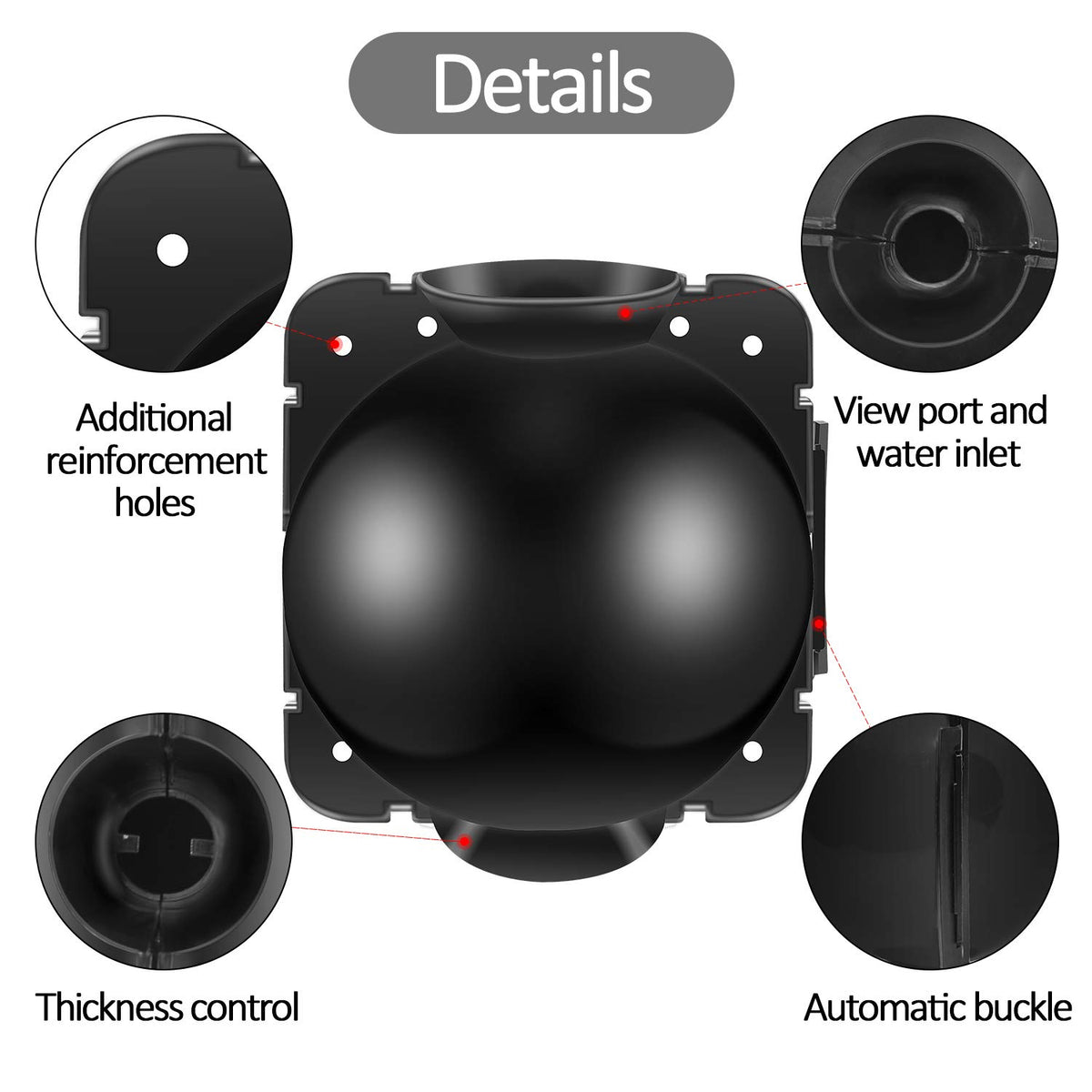 FCENDS PP-plastic rooting ball highlights durable material for repeated use.