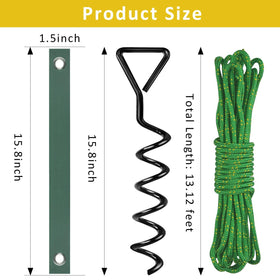 FCENDS complete set includes straps, spirals, and ropes for quick setup.