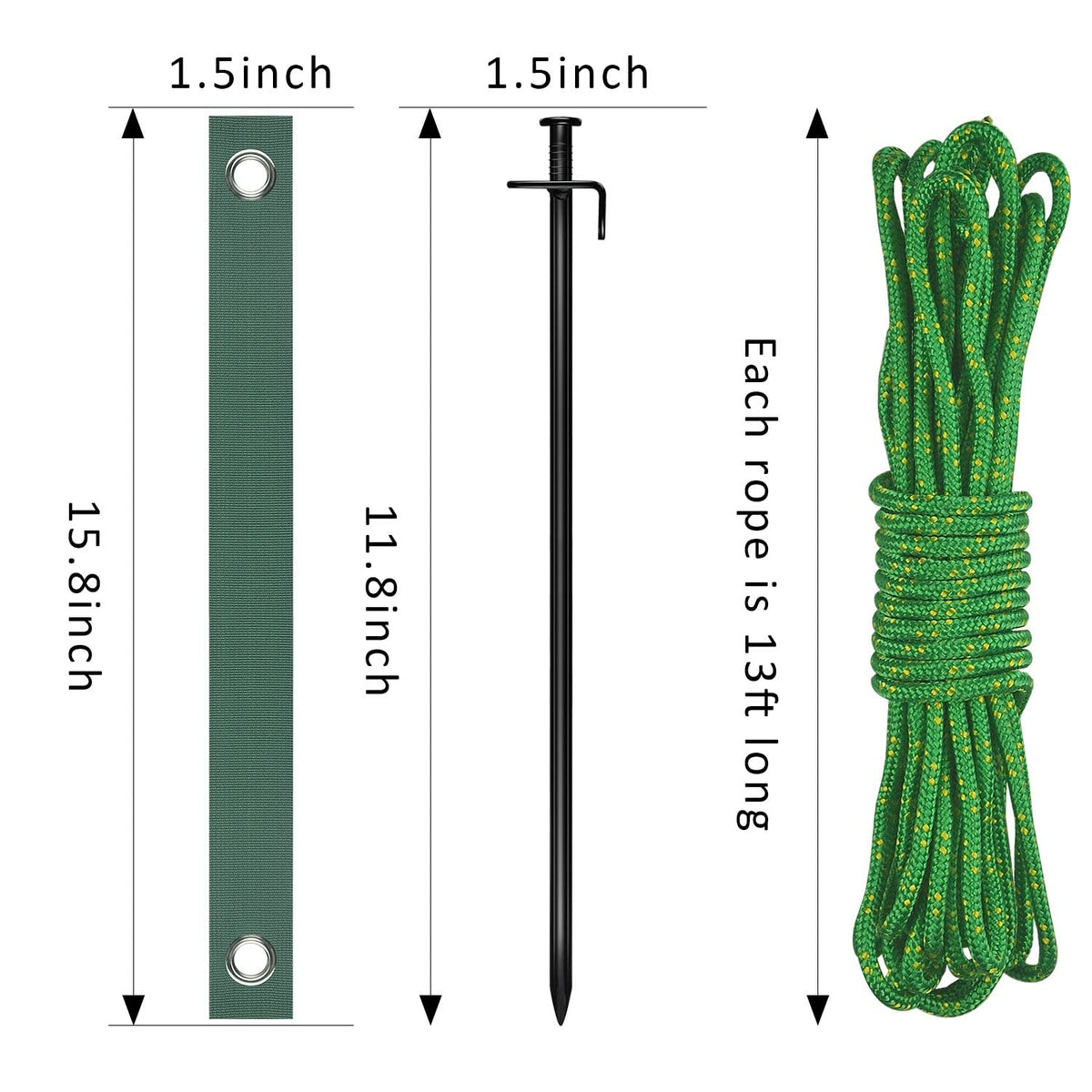 FCENDS stake kit protecting saplings in windy weather