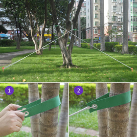 FCENDS tree straps highlight bark-friendly design and gentle tension