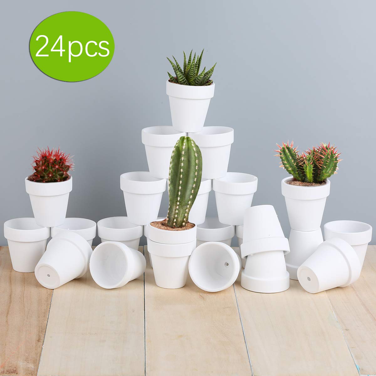 FCFKUK durable high-temperature fired clay pots with smooth finish