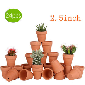 FCFKUK terracotta planters with drainage holes for succulents and cacti