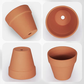 FCFKUK terracotta pot with drainage holes supports healthy watering and aeration