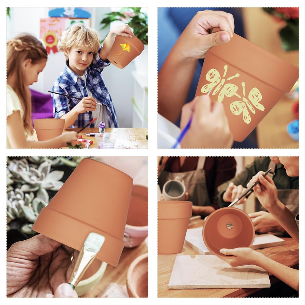 FCFKUK 4-inch clay pot ideal for gifts and thoughtful plant presents