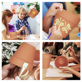 FCFKUK 4-inch clay pot ideal for gifts and thoughtful plant presents