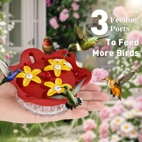Fchstaer easy fill top lid hummingbird feeder for quick refills.