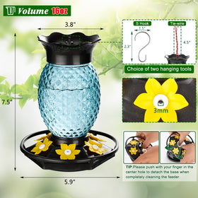 Fchstaer anti-leak base keeps nectar tidy and prevents spills.