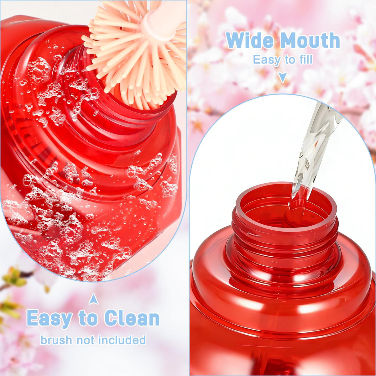 Fchstaer wide-mouth fill design makes refilling quick