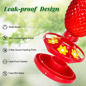 Fchstaer Leakproof base prevents nectar leaks while keeping your area tidy