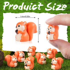 FCKLVMC resin squirrel figurines provide durable, waterproof accents for terrariums and moss landscapes.