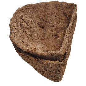 FDGARDEN half-round coco liner for hanging baskets maintains moisture and airflow.