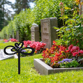 FDKYOEK outdoor grave stake suitable for cemetery, garden, or lawn memorials