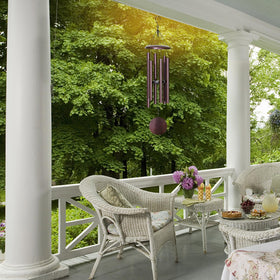 FDOCOI bronze-finish memorial chimes evoke peaceful memories outdoors.