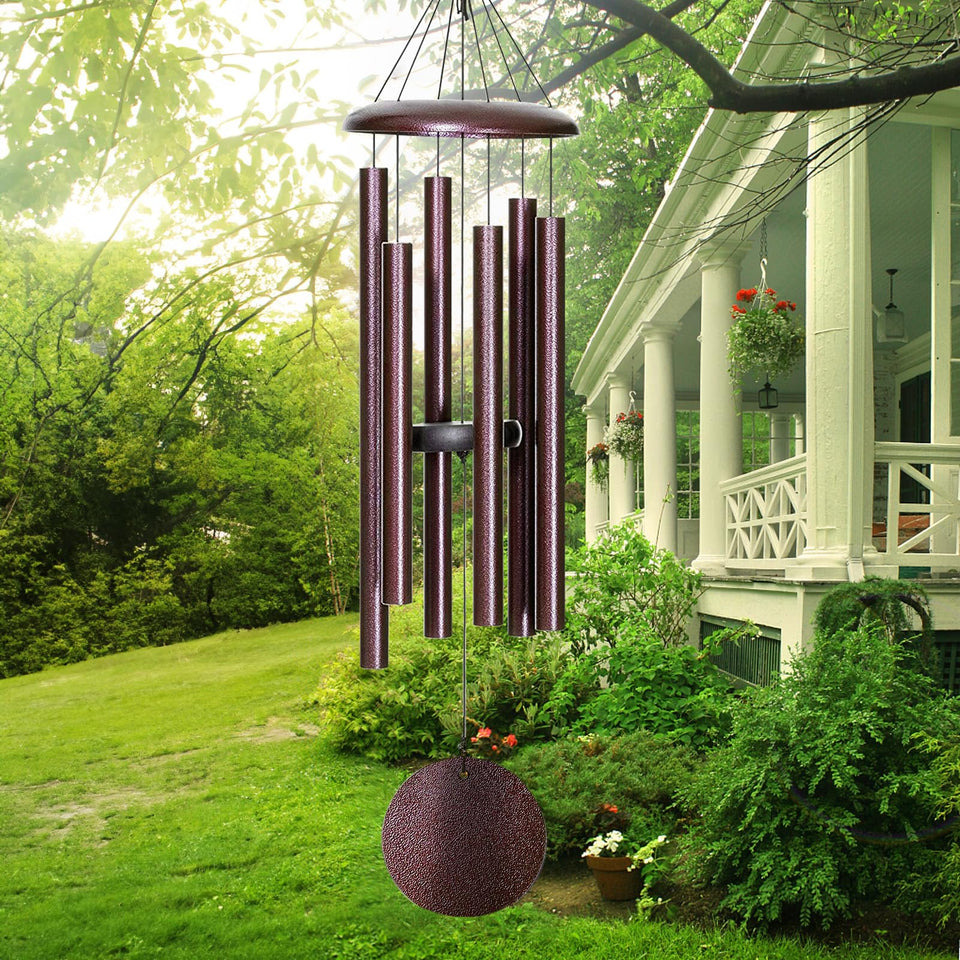 FDOCOI wind chimes outdoor deep-tone 38-inch for serene garden ambience.
