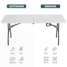 FDW built-in carry handle simplifies moving the table indoors or outdoors.