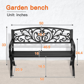 FDW versatile outdoor bench for garden, porch, or entryway