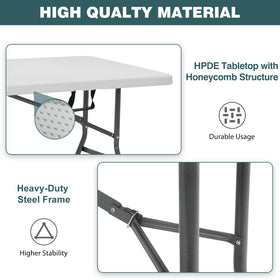FDW white plastic top resists stains for quick cleanup after meals.