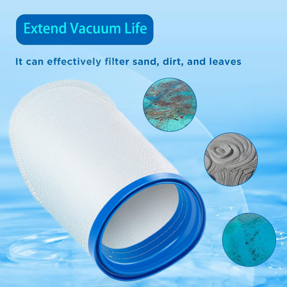 Fealixgener X-treme bag for iVac 250 delivers thorough pool cleaning.