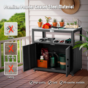 Feasto ample workspace 32 by 18 inches for planting tasks