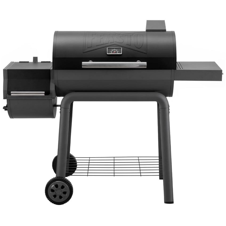 Feasto heavy-duty 30-inch grill with expansive cooking area for backyard barbecues.