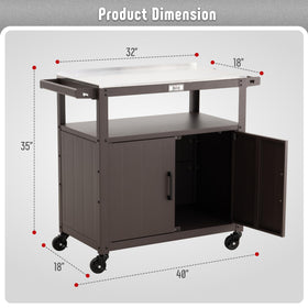 Feasto cart with spice rack and bottle openers at hand