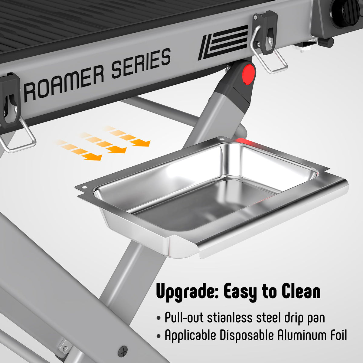 Feasto side table attachment adds prep space for sauces and ingredients