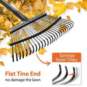 Feblomst yard cleanup tool ideal for lawns, gardens, and camping setups.