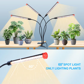 FECiDA 360° gooseneck enables precise directional lighting for plants.