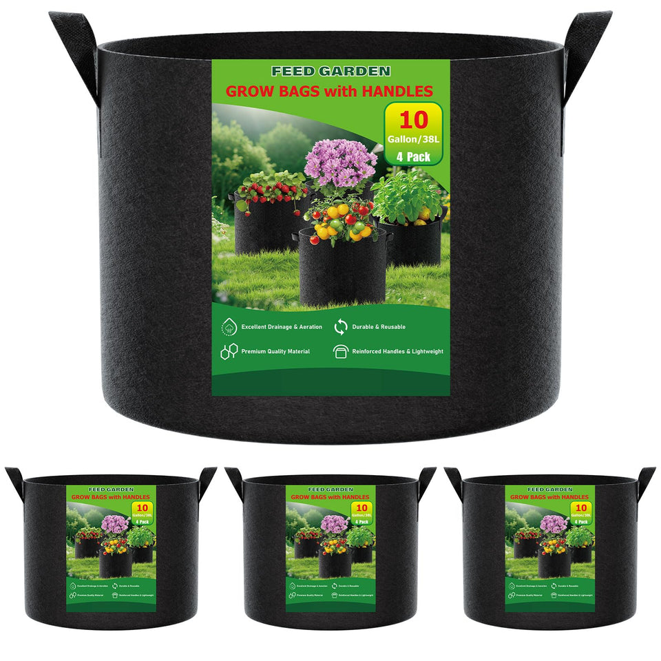 FEED GARDEN 10-Gallon grow bag pack for versatile vegetable gardening.