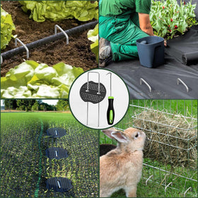 FEED GARDEN 11-gauge steel stakes combining strength and durability.