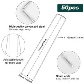 FEED GARDEN 11ga staple demonstrates robust steel for long-lasting performance.