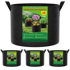 FEED GARDEN 15gal grow bag front view ideal for large vegetables.