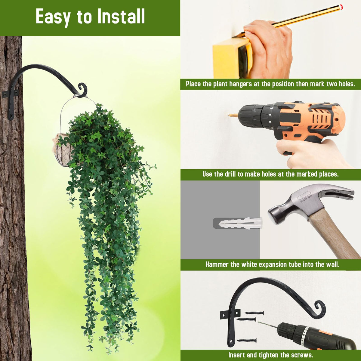 FEED GARDEN 2-pack shown with two identical black brackets
